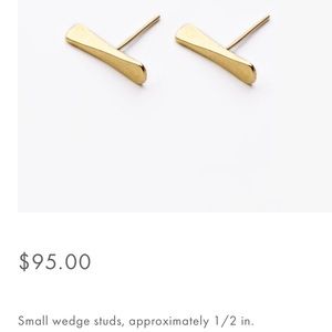 Madewell Triangle Stud Earrings